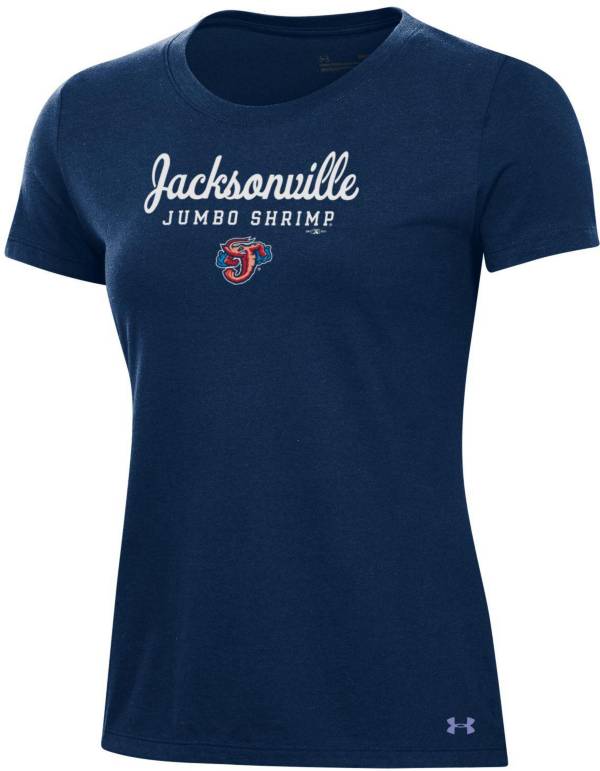 Under Armour Women's Jacksonville Jumbo Shrimp Navy Performance T-Shirt product image