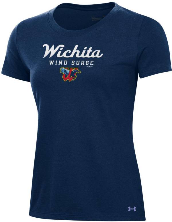 Under Armour Women's Wichita Wind Surge Navy Performance T-Shirt product image