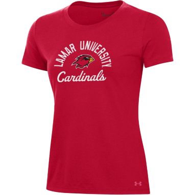 sorry, Under Armour Women's Lamar Cardinals Red Performance Cotton Long Sleeve T-Shirt is currently out of stock