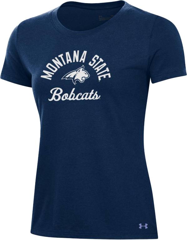 Under Armour Women's Montana State Bobcats Blue Performance Cotton T-Shirt product image