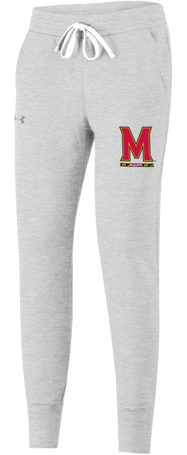 Under Armour Women's Maryland Terrapins Silver Grey All Day Joggers