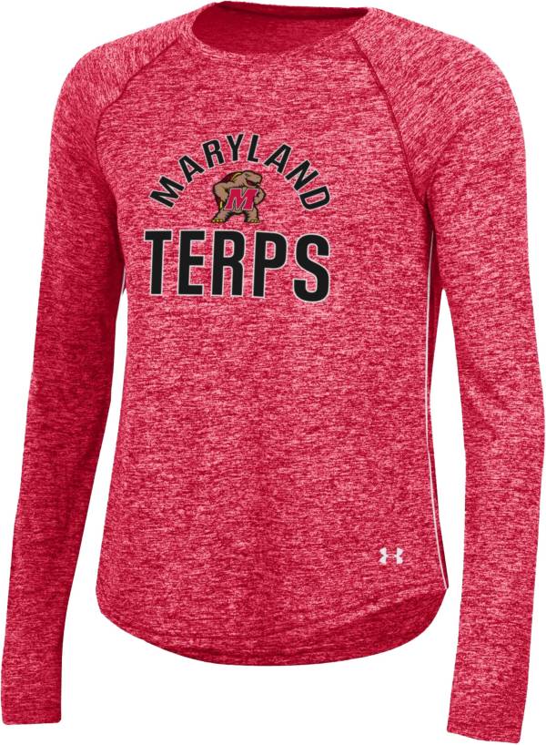 Under Armour Women's Maryland Terrapins Red Gameday Longsleeve T-Shirt product image