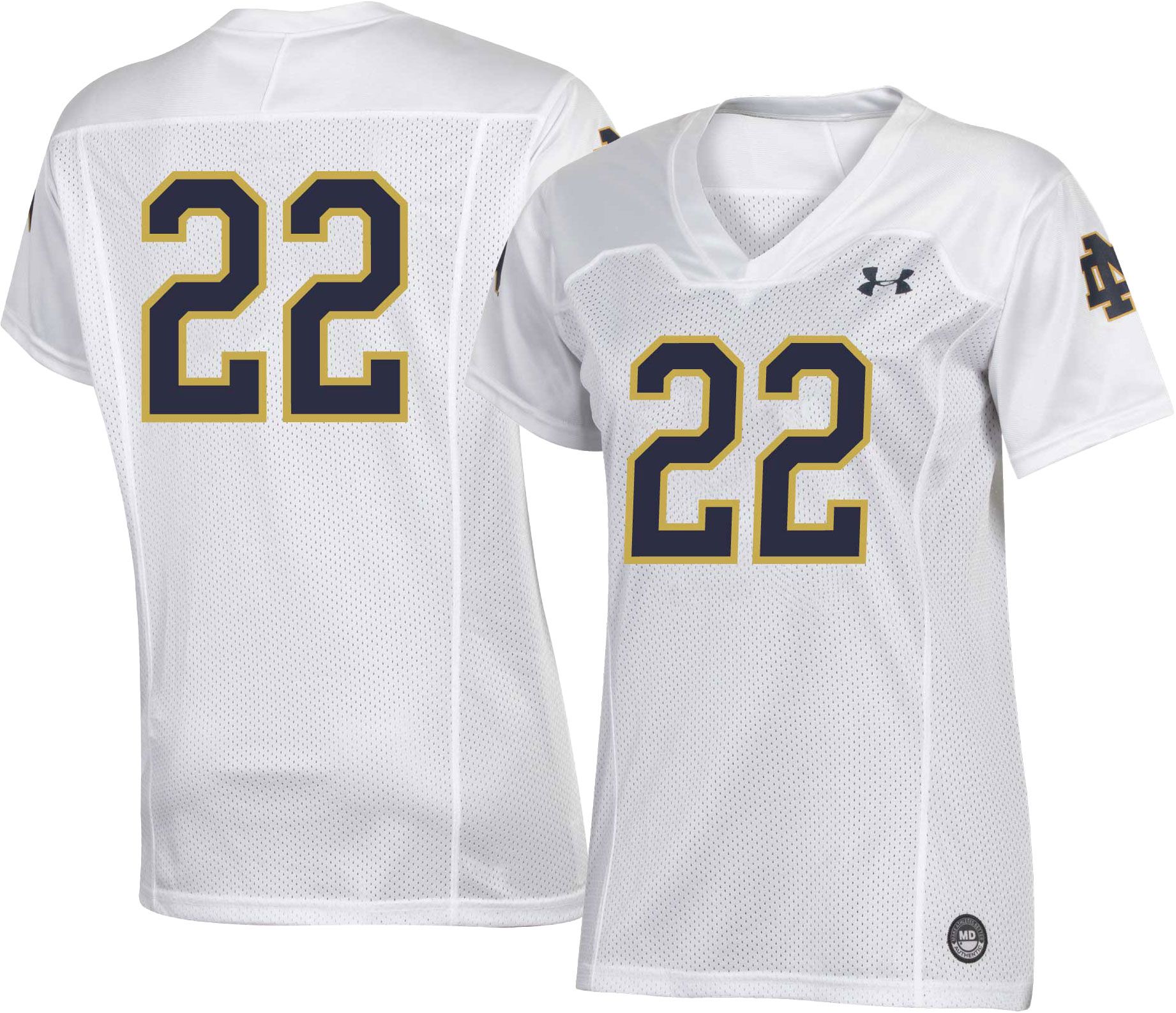 Under Armour Women's Notre Dame Fighting Irish White Replica Football Jersey product image