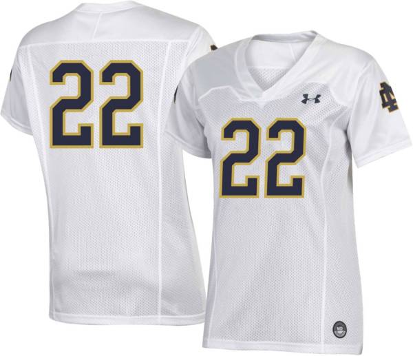 Under Armour Women's Notre Dame Fighting Irish White Replica Football ...