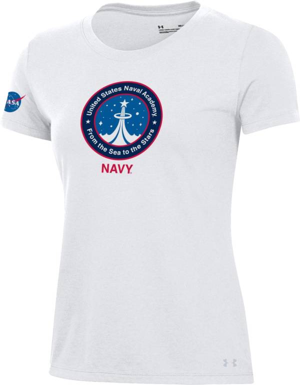 Under Armour Women's Navy Midshipmen White NASA Space Collection SPG Circle Logo T-Shirt product image
