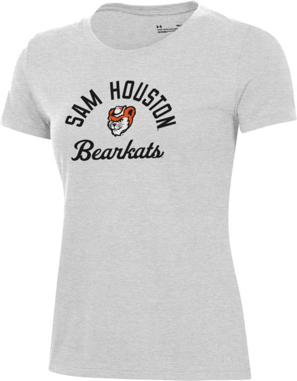 Under Armour Women's Sam Houston Bearkats Grey Performance Cotton T-Shirt product image