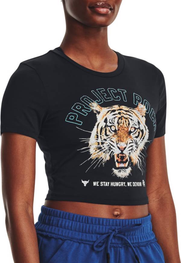 Under Armour Women's Project Rock Stay Hungry Short Sleeve Crop Top product image