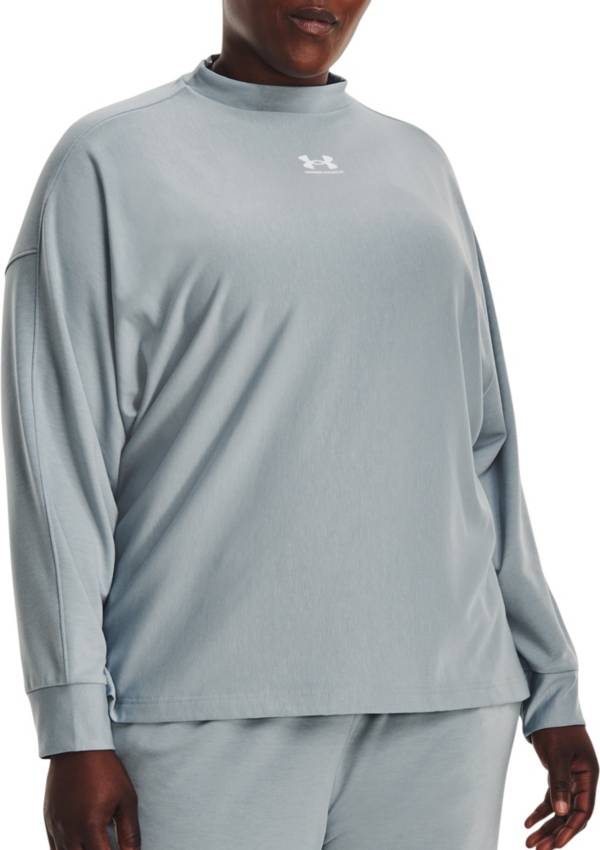 Under Armour Women's Rival Terry Oversized Crewneck Sweatshirt | Dick's Sporting Goods