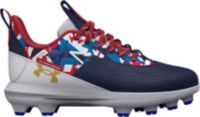 Under Armour Harper 7 Low TPU Jr. Youth Baseball Cleats - Black / White 4.5