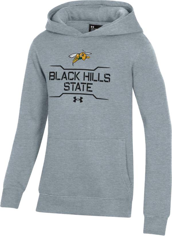 Under Armour Youth Black Hills State Yellow Jackets Grey All Day Fleece Hoodie Dick's Sporting