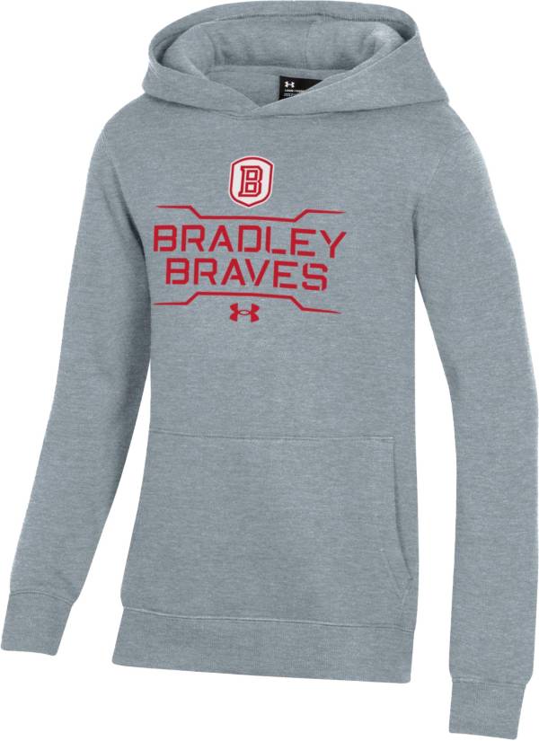 Under Armour Youth Bradley Braves Grey All Day Fleece Hoodie product image