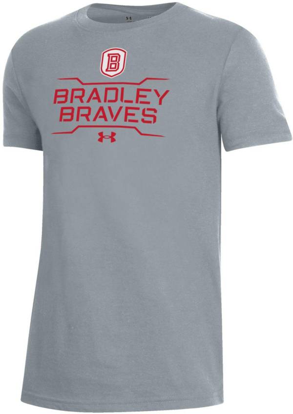Under Armour Youth Bradley Braves Grey Performance Cotton T-Shirt product image