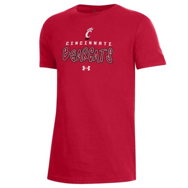 Under Armour Youth Cincinnati Bearcats Red Performance Cotton T-Shirt product image