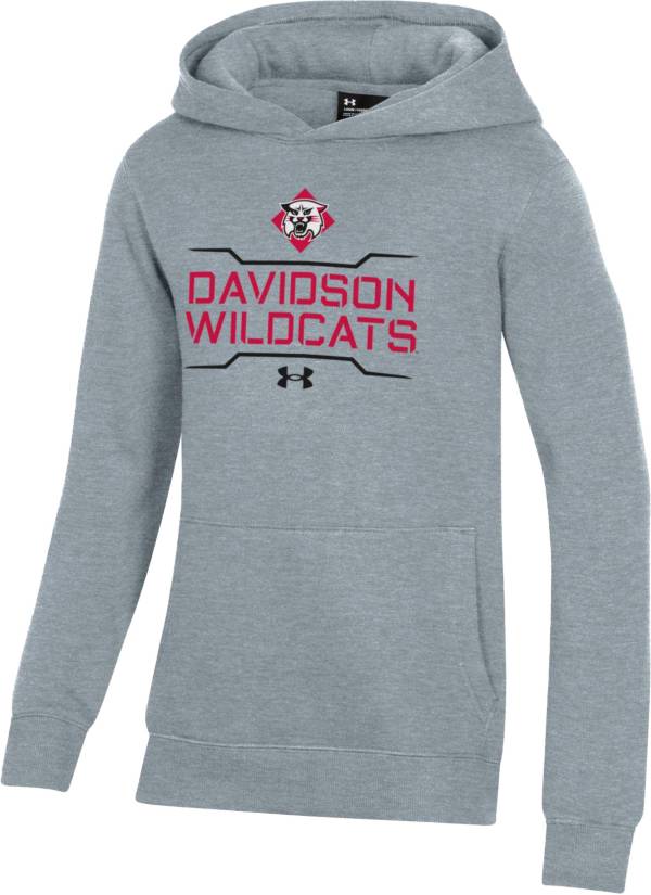 Under Armour Youth Davidson Wildcats Grey All Day Fleece Hoodie product image