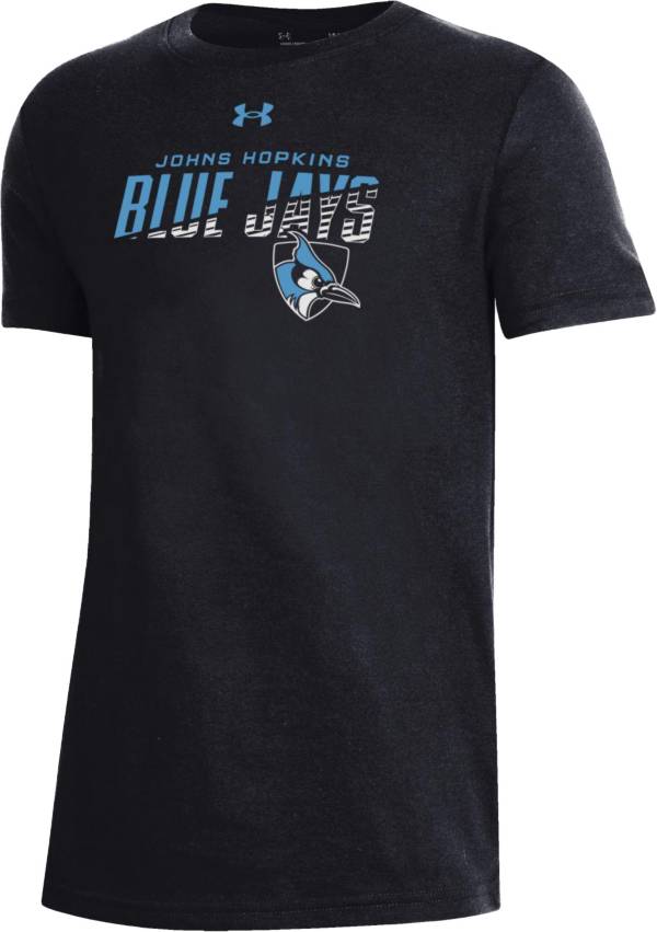 Under Armour Youth Johns Hopkins Blue Jays Black Performance Cotton T-Shirt product image