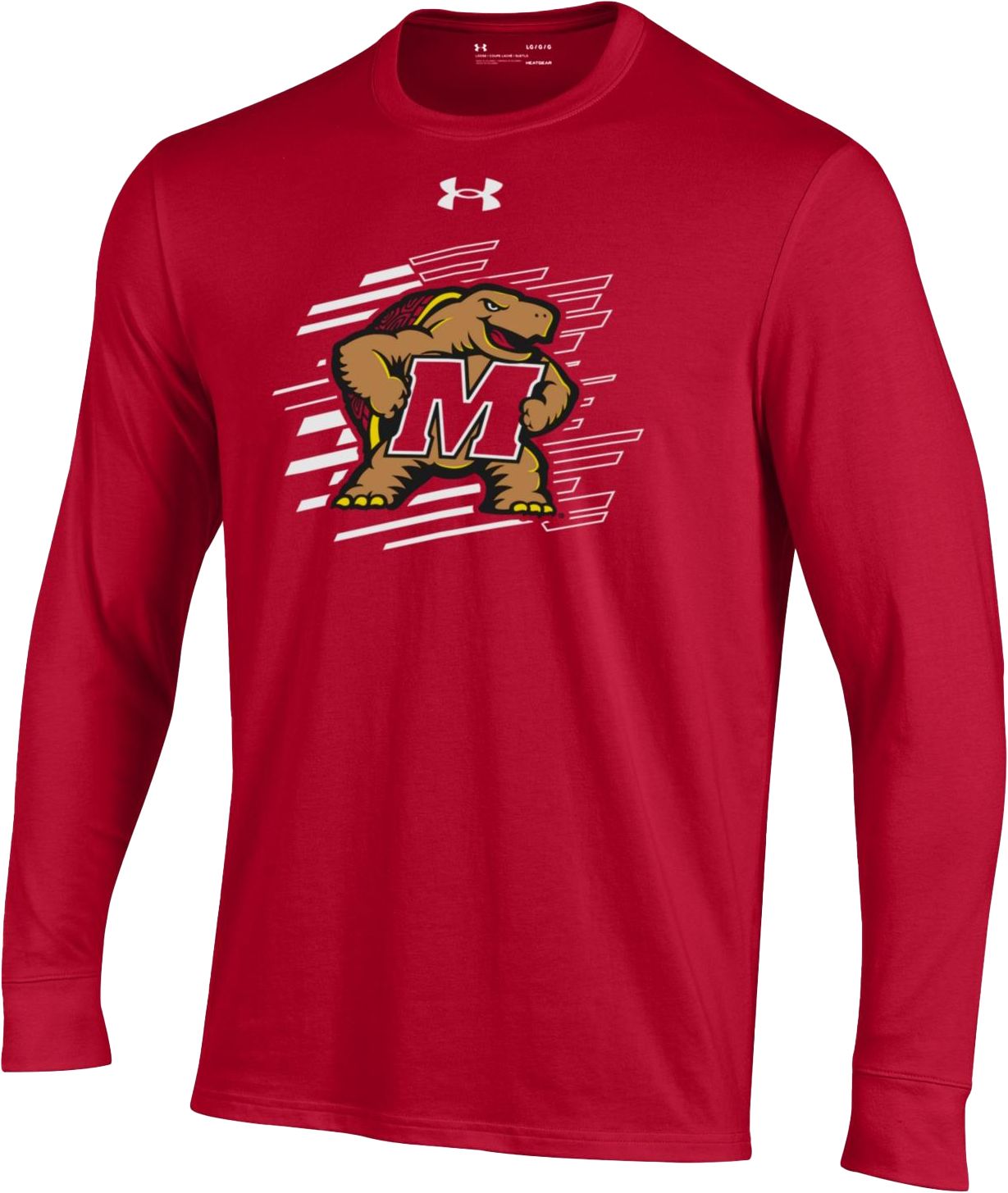 Youth red under armour long sleeve clearance shirt