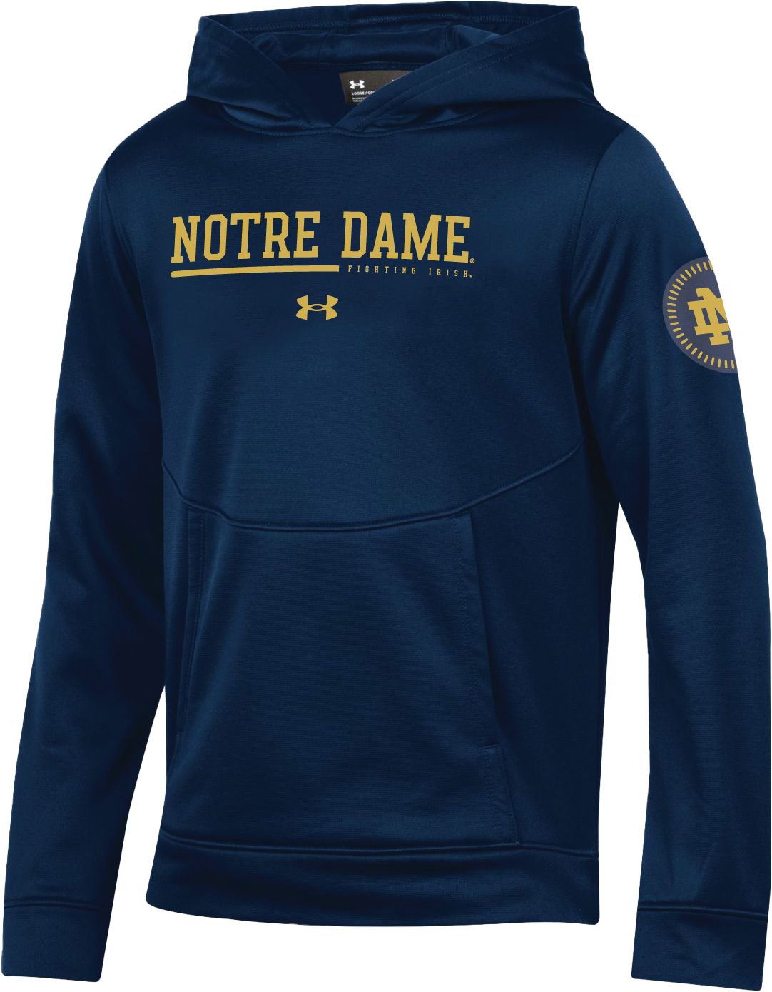 Notre dame shop under armour hoodie