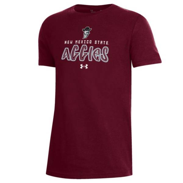 Under Armour Youth New Mexico State Aggies Maroon Performance Cotton T-Shirt product image