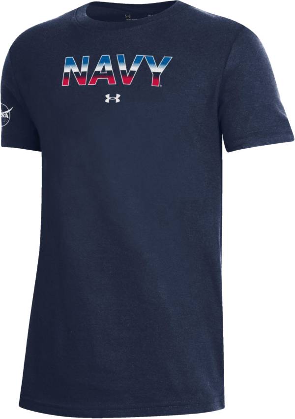 Under Armour Youth Navy Midshipmen Navy NASA Space Collection SPG Performance Cotton T-Shirt product image