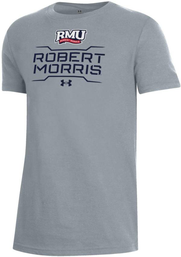 Under Armour Youth Robert Morris Colonials Grey Performance Cotton T-Shirt product image