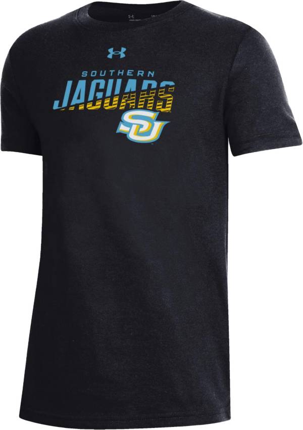 Under Armour Youth Southern University Jaguars Black Performance Cotton T-Shirt product image