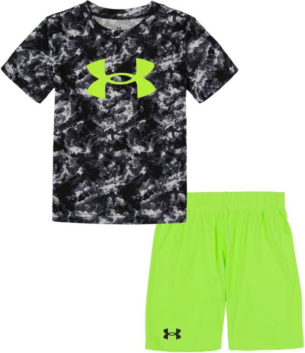 Under Armour Little Boys' Seafoam Camo T-Shirt and Shorts Set product image