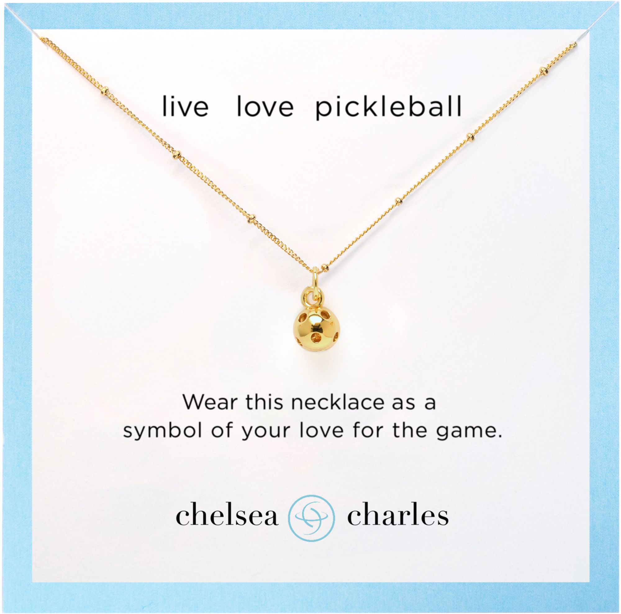 Chelsea Charles Pickleball Charm Necklace product image