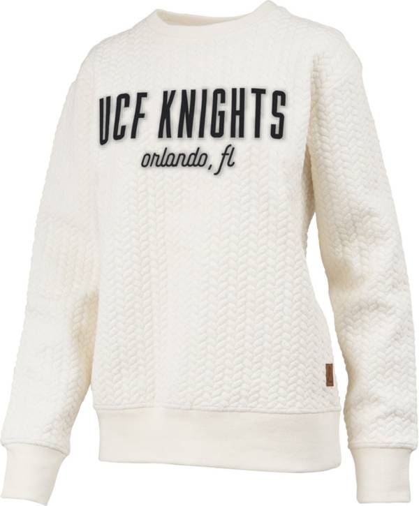 Pressbox Women's UCF Knights Ivory Cable Crew Sweater product image