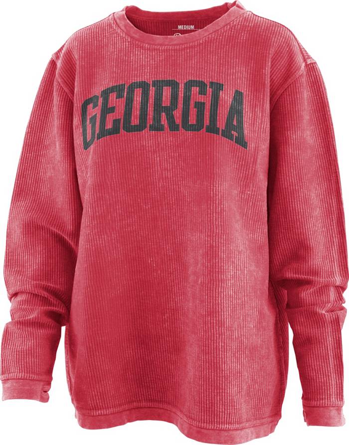 Pressbox Women's Georgia Bulldogs Red Corded Crew Pullover Sweatshirt |  Dick's Sporting Goods