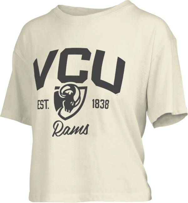 Pressbox Women's VCU Rams White Knobie Crop T-Shirt | Dick's Sporting Goods