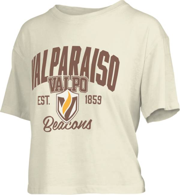 Pressbox Women's Valparaiso Beacons White Knobie Crop T-Shirt product image