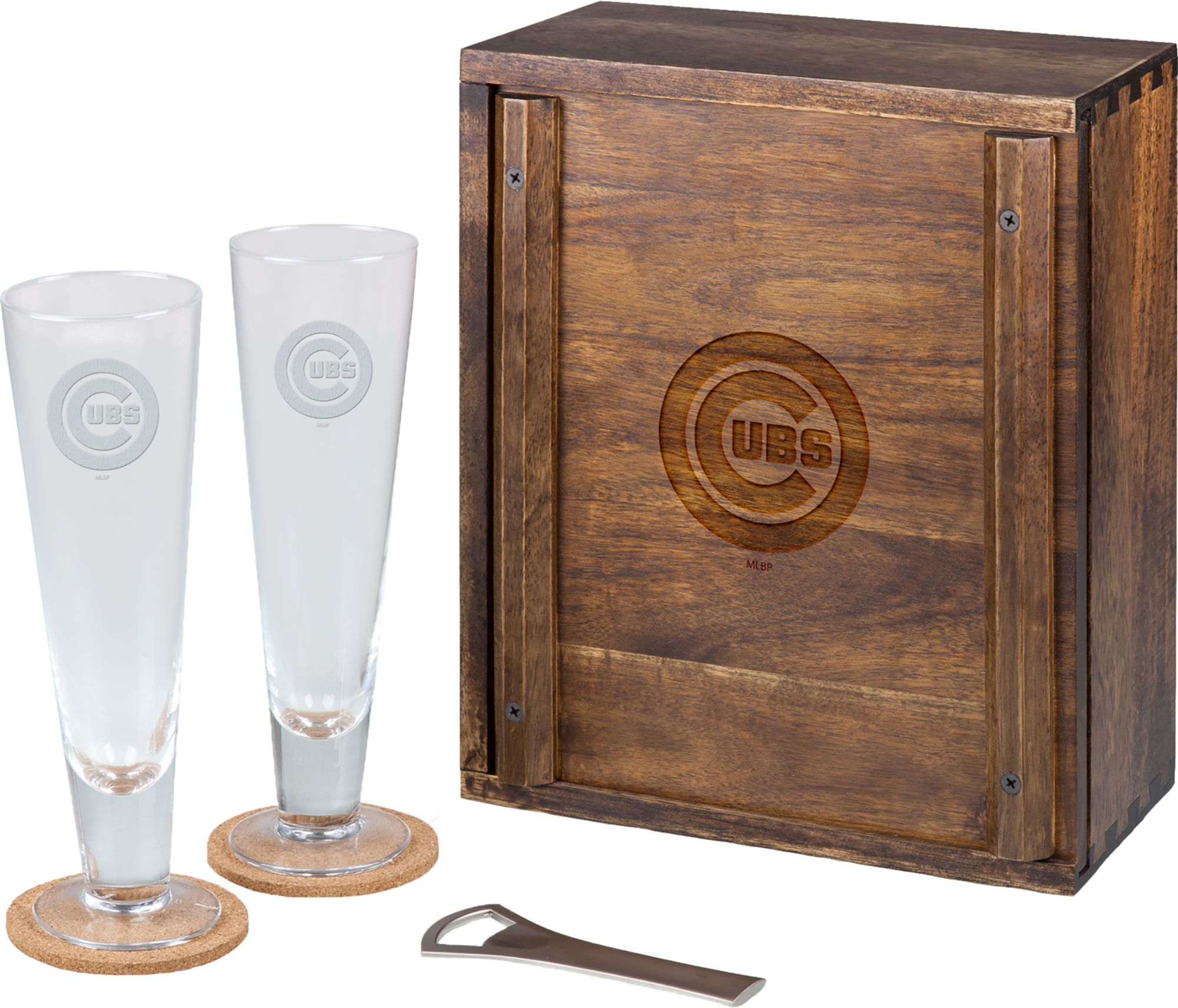 Picnic Time Chicago Cubs Pilsner Beer Glass Box Set product image