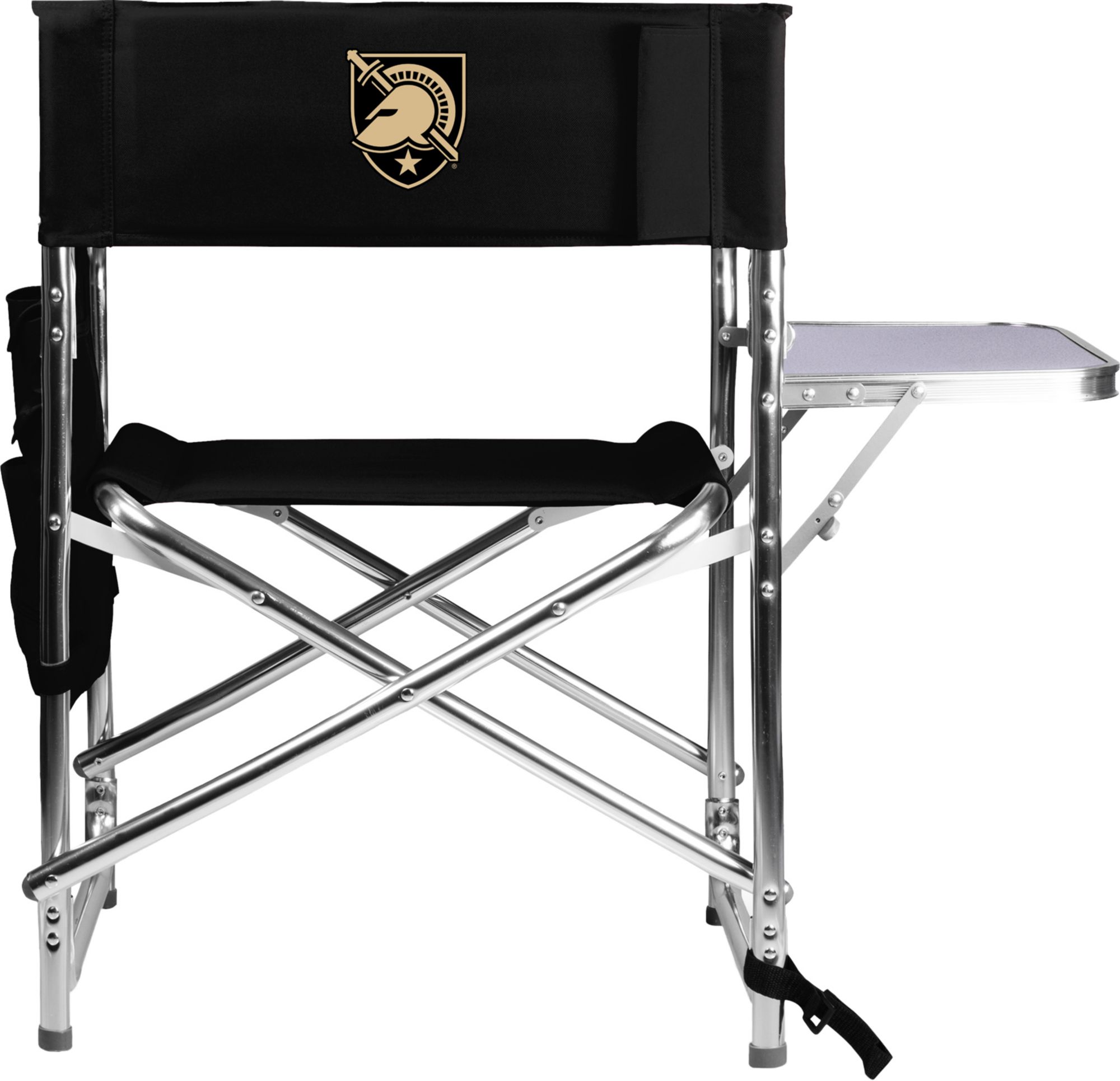 Picnic Time Army West Point Black Knights Sports Chair with Side Table product image