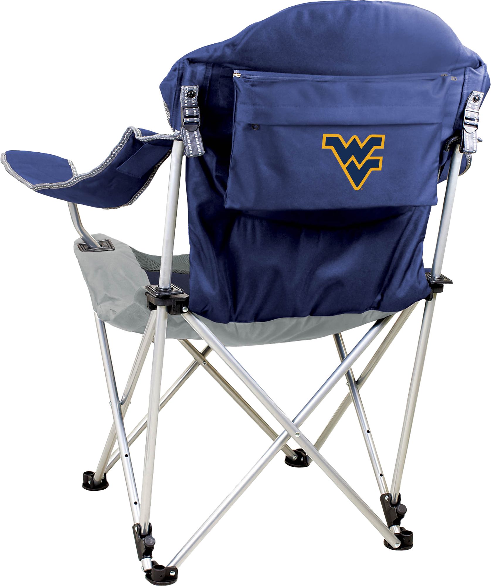 Picnic Time West Virginia Mountaineers Reclining Camp Chair product image