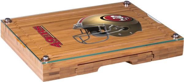 Picnic Time San Francisco 49ers Glass Top Cheese Board and Knife Set product image