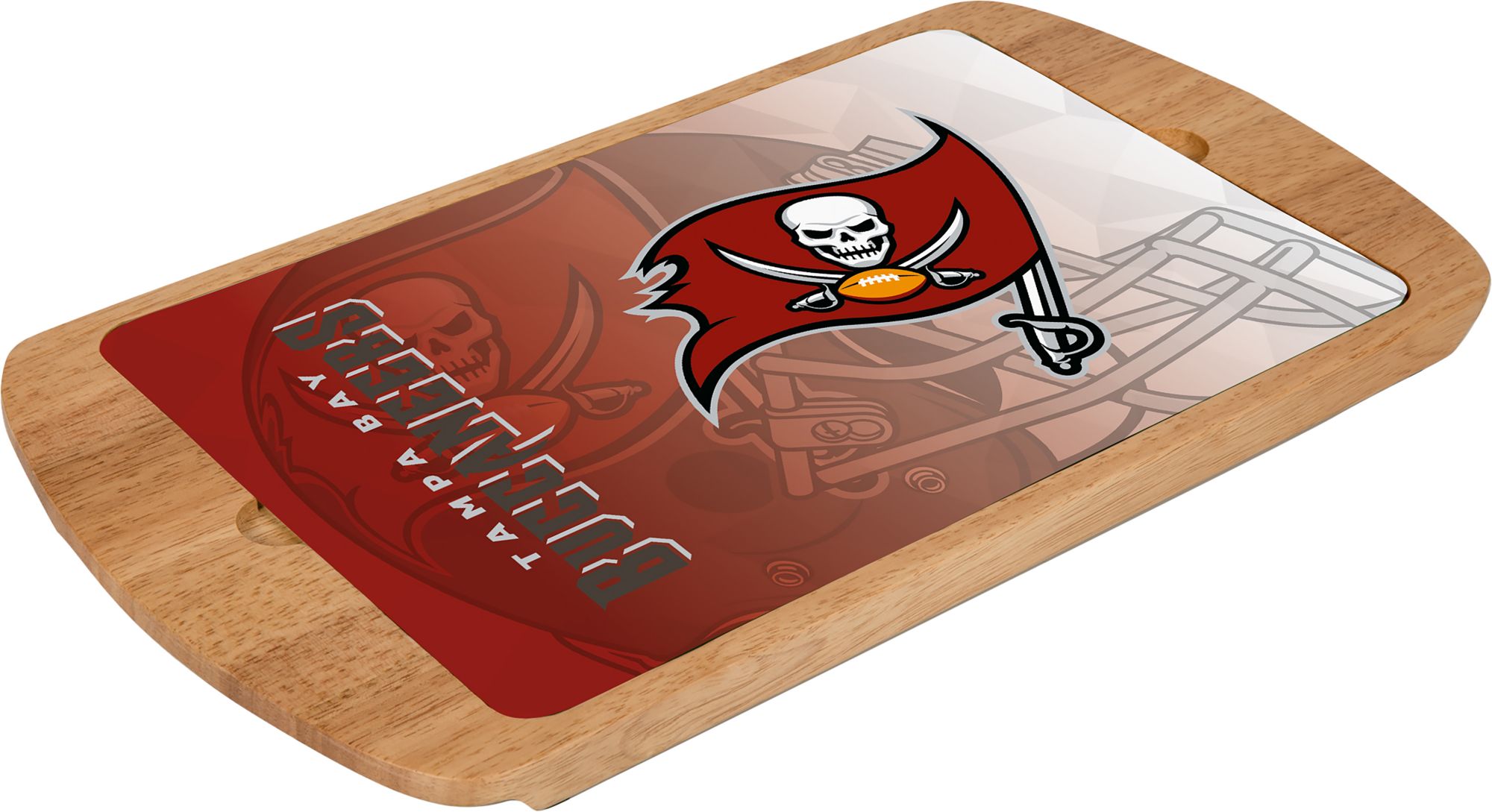 Picnic Time Tampa Bay Buccaneers Billboard Glass Top Serving Tray