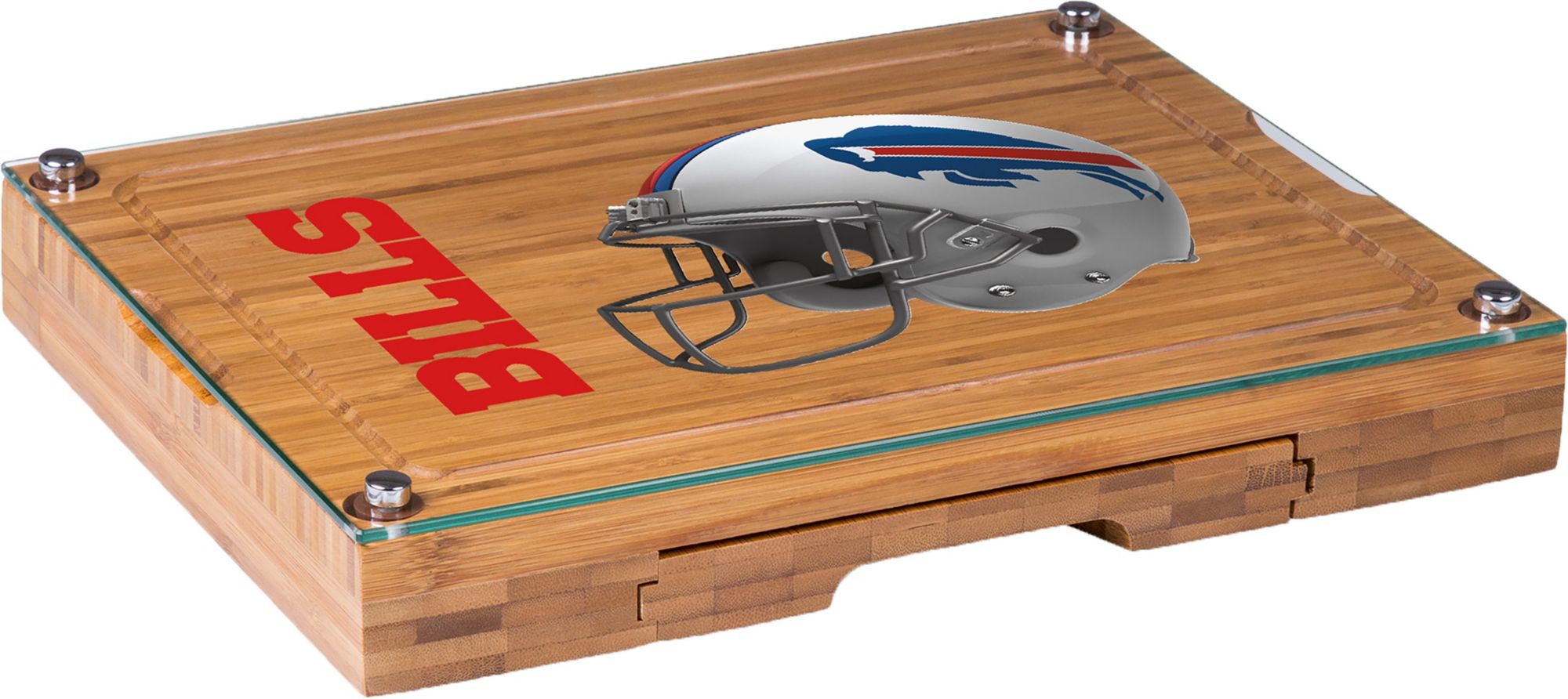 Picnic Time Buffalo Bills Glass Top Cheese Board and Knife Set product image