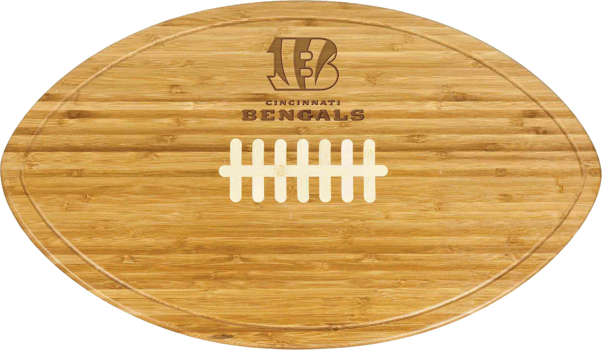 Picnic Time Cincinnati Bengals Football Shaped Cutting Board product image