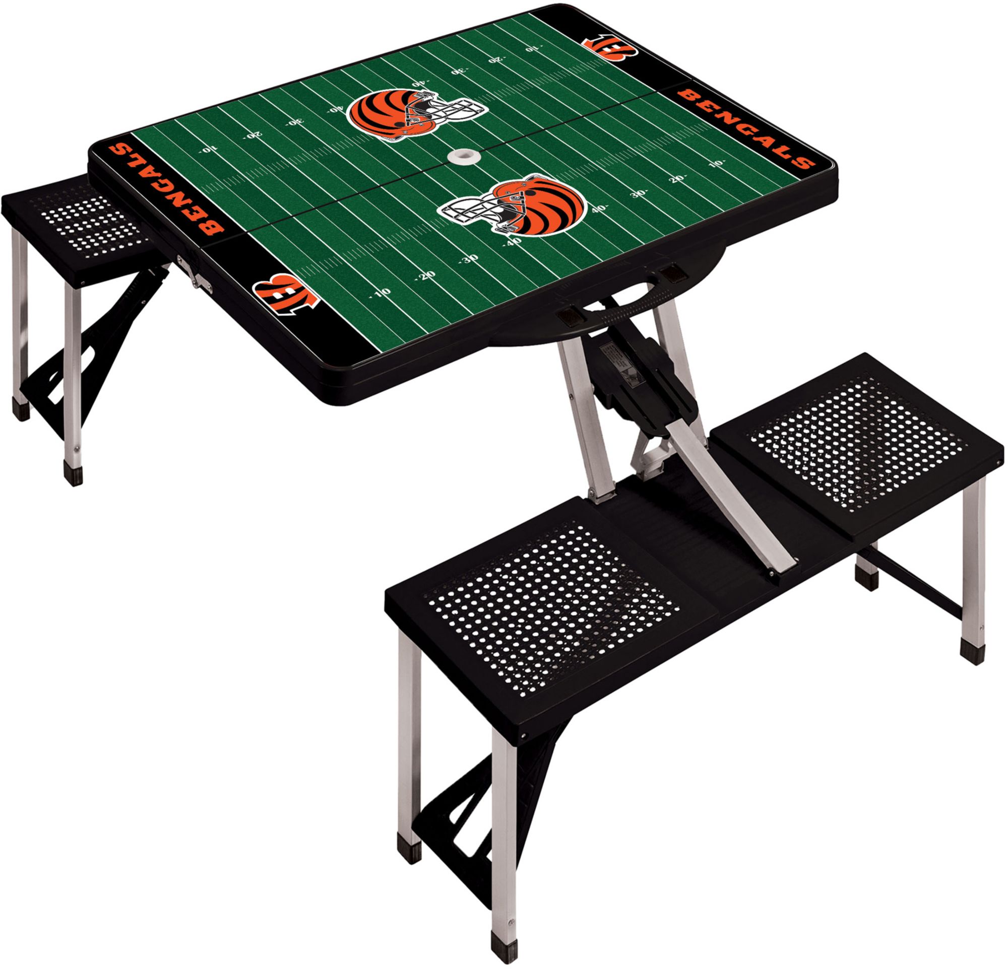 Picnic Time Cincinnati Bengals Folding Picnic Table with Seats product image