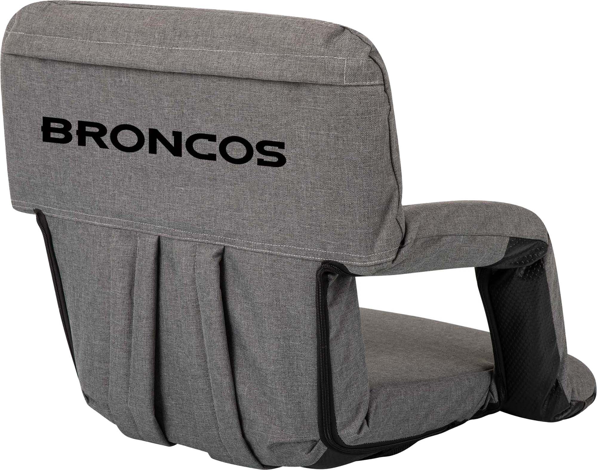 Picnic Time Denver Broncos Gray Reclining Stadium Seat product image