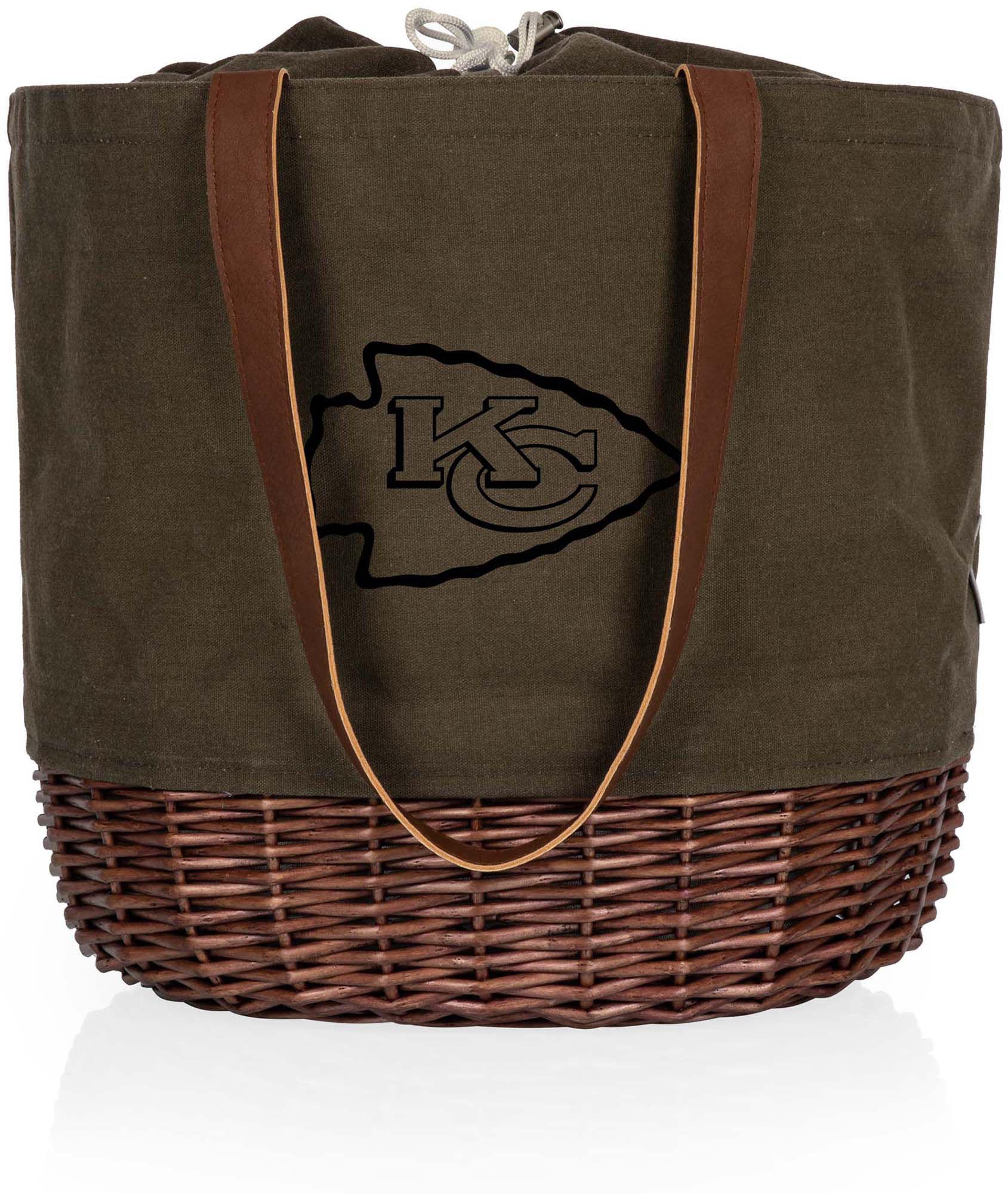 Picnic Time Kansas City Chiefs Coronado Canvas and Willow Basket Tote product image