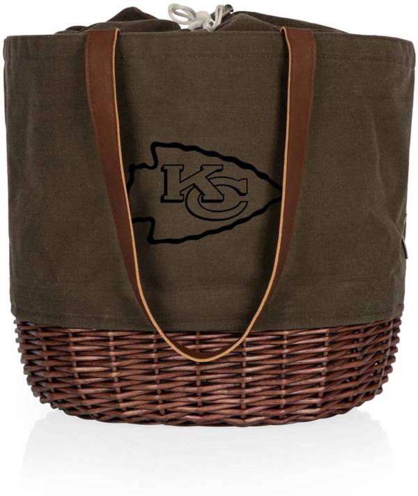 Picnic Time Kansas City Chiefs Coronado Canvas and Willow Basket Tote Dick's Sporting Goods