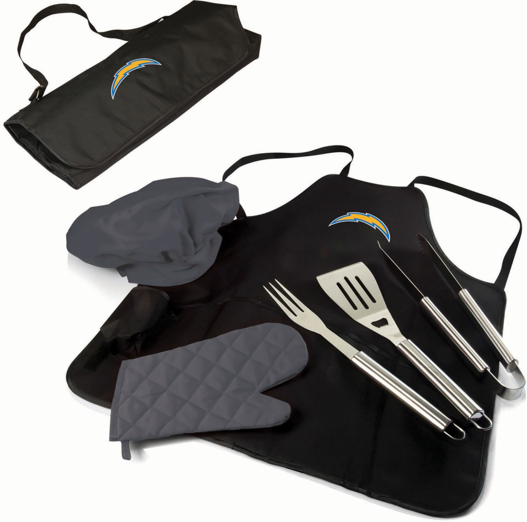 Picnic Time Los Angeles Chargers Apron Tote Pro Grill Set product image