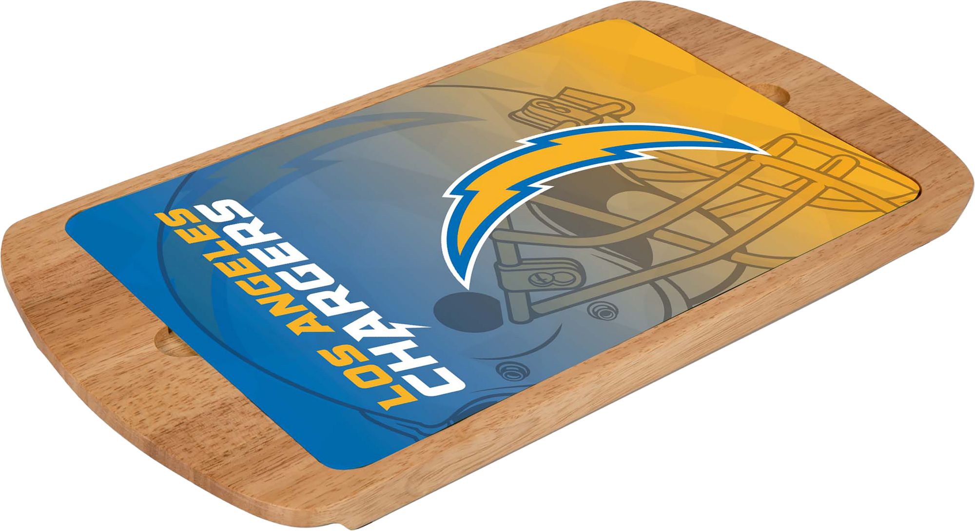 Picnic Time Los Angeles Chargers Billboard Glass Top Serving Tray