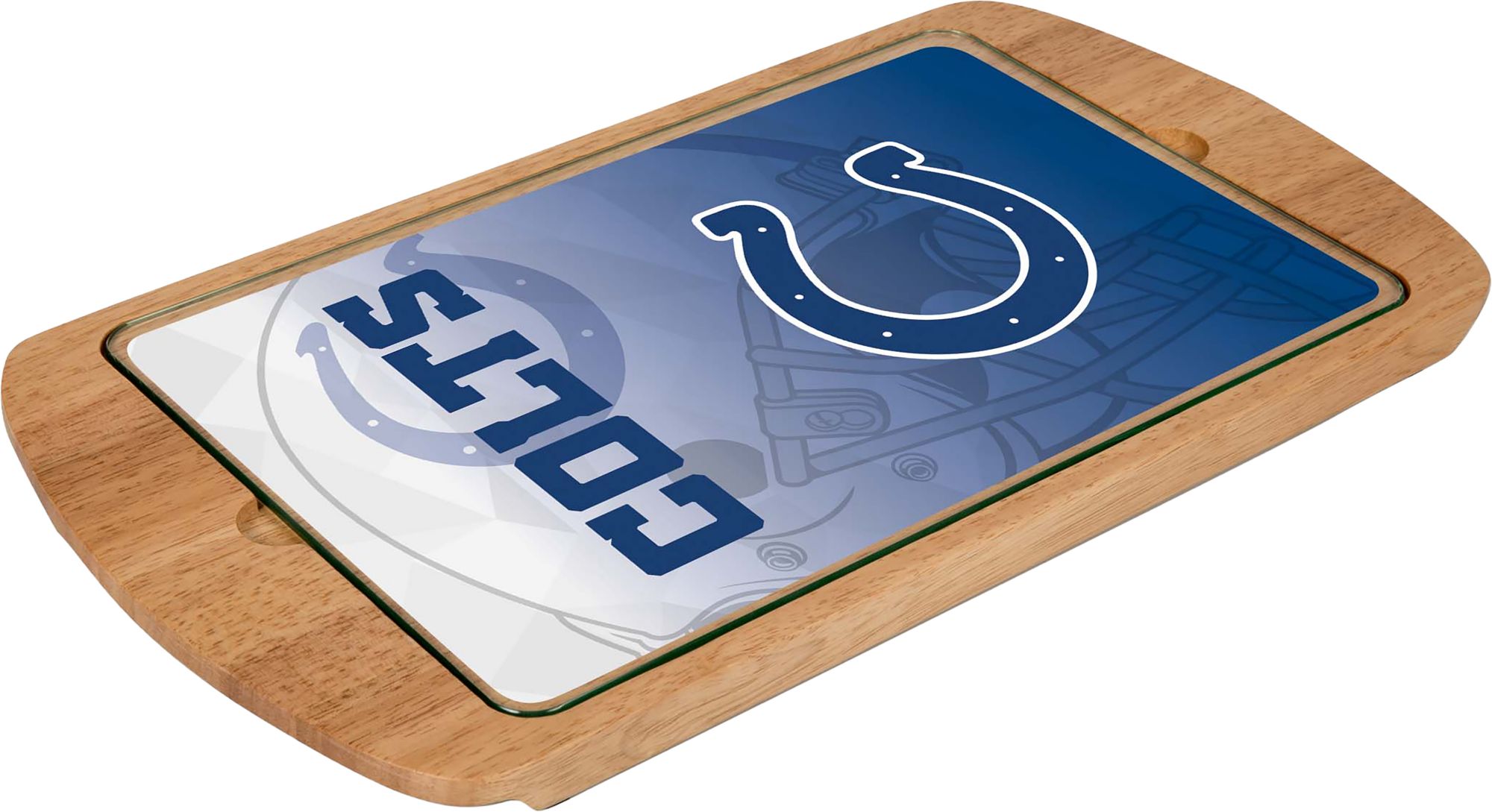 Picnic Time Indianapolis Colts Billboard Glass Top Serving Tray product image