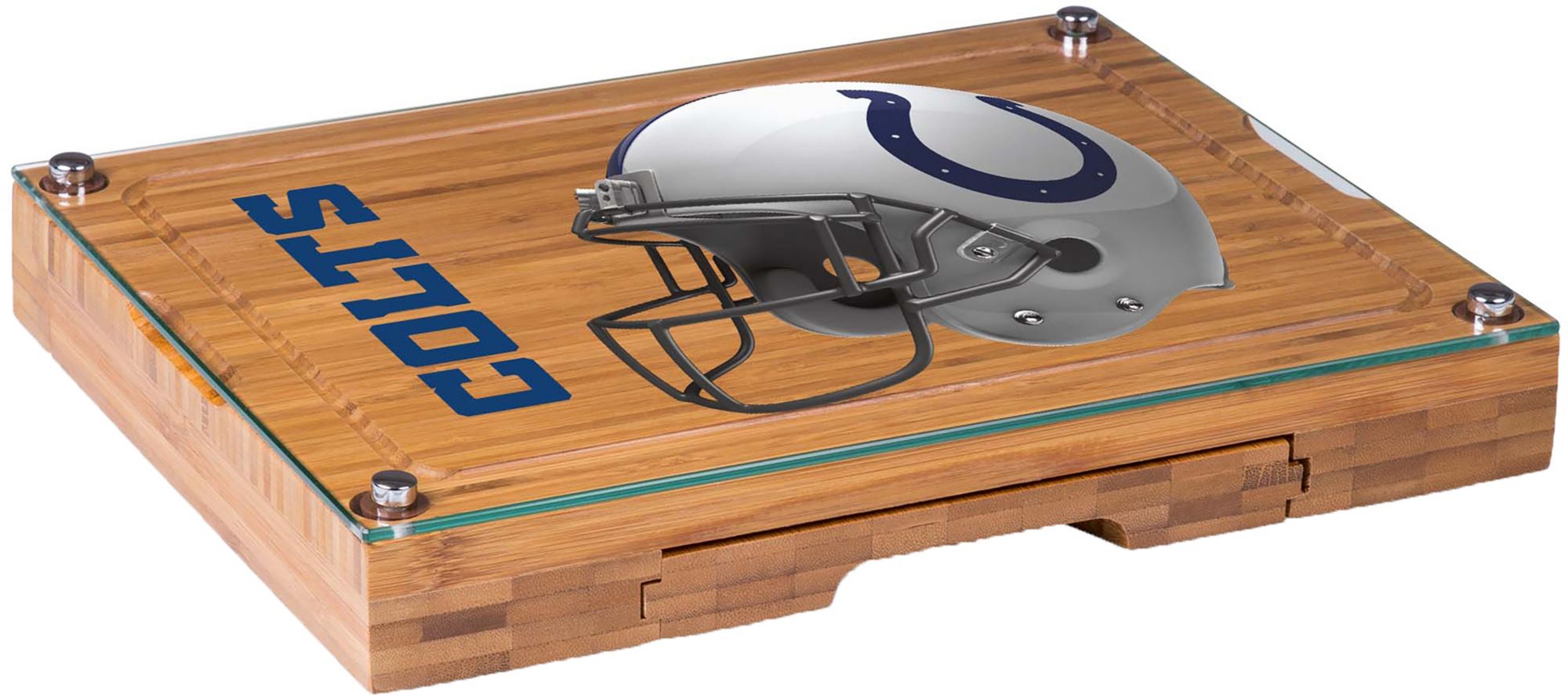 Picnic Time Indianapolis Colts Glass Top Cheese Board and Knife Set product image