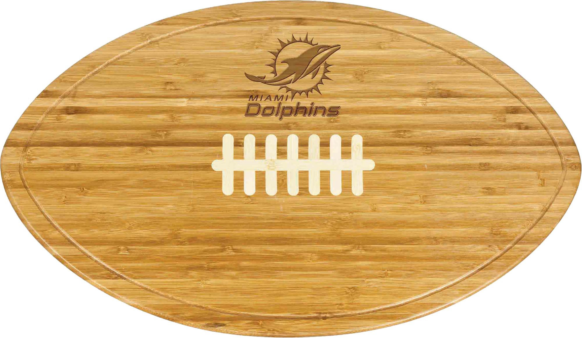 Picnic Time Miami Dolphins Football Shaped Cutting Board product image