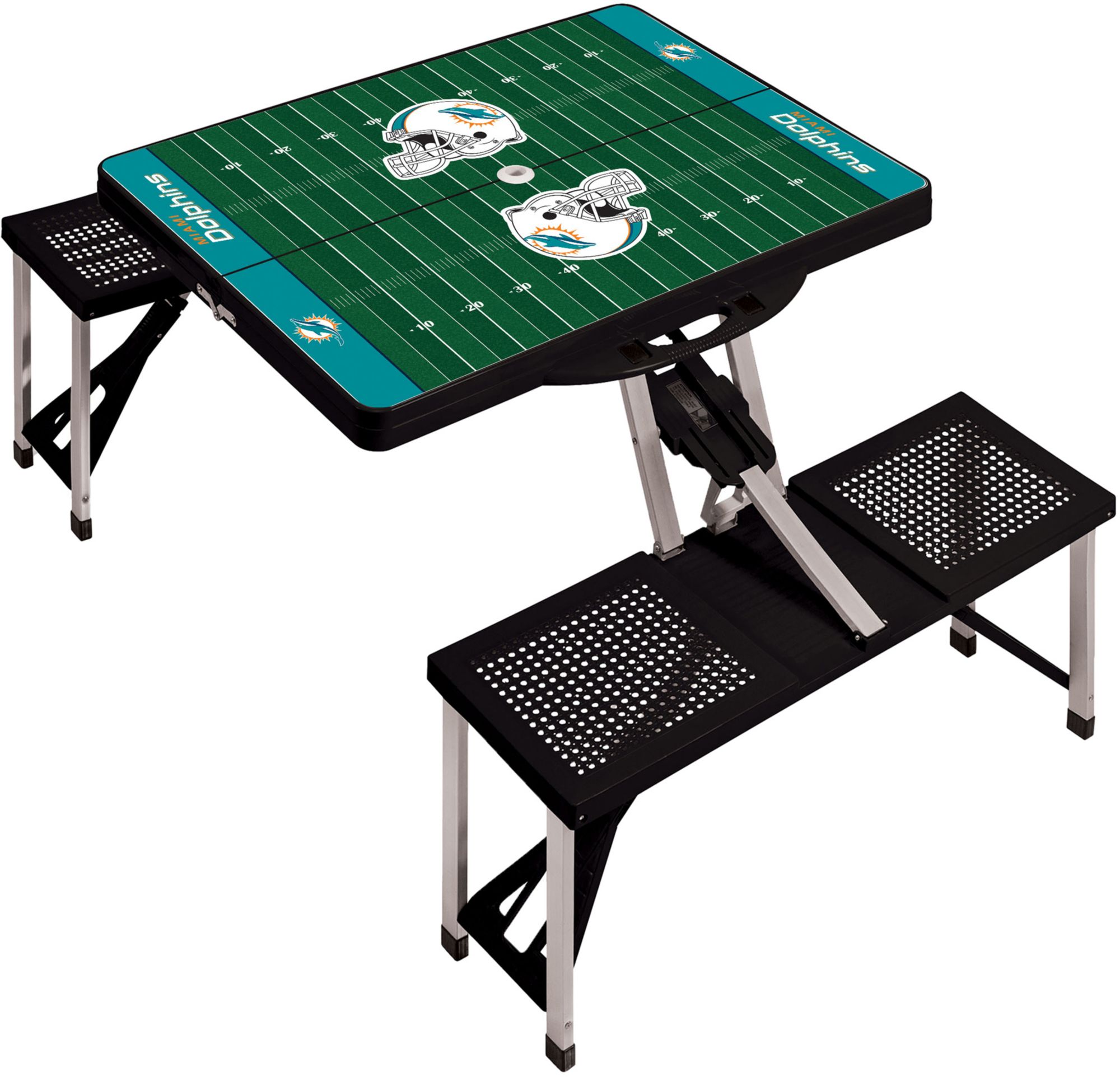Picnic Time Miami Dolphins Folding Picnic Table with Seats product image