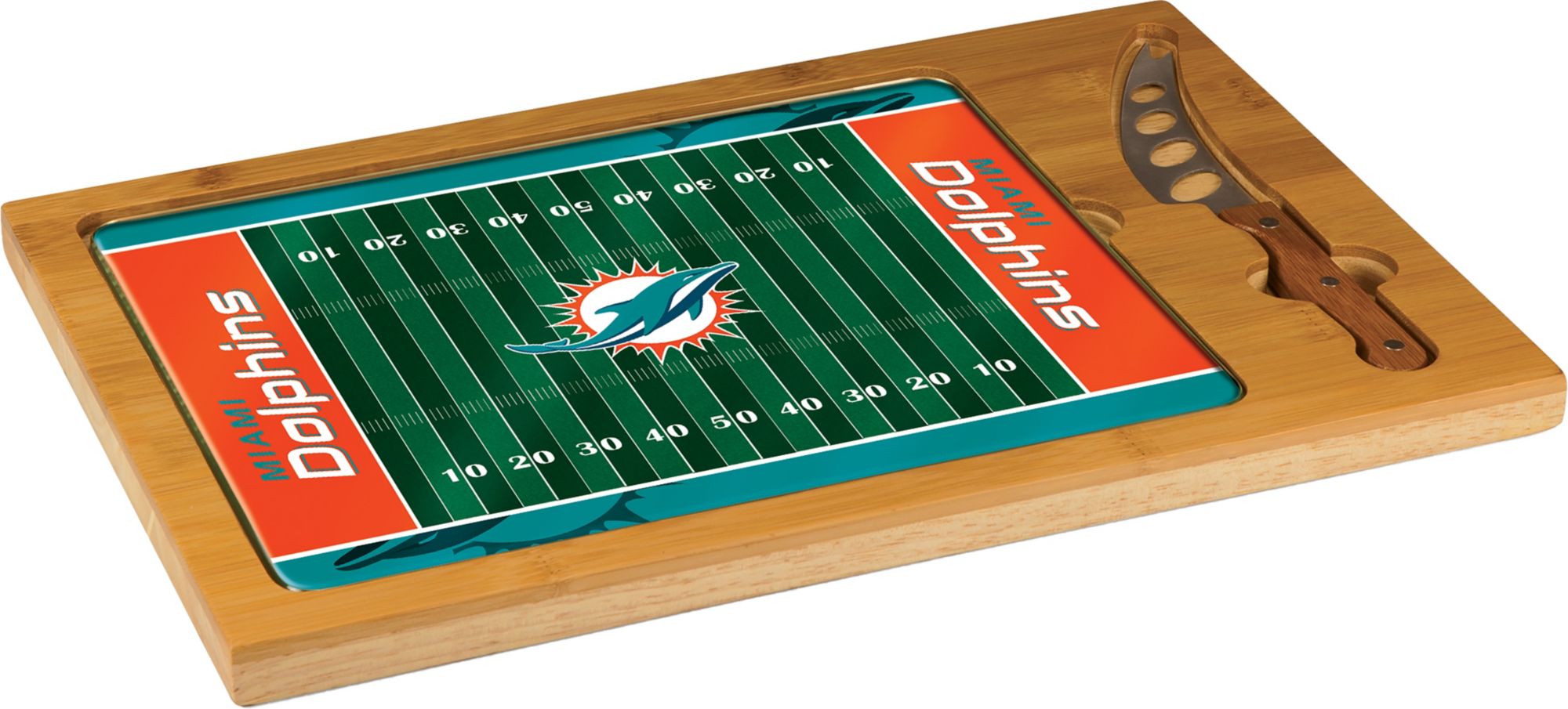Picnic Time Miami Dolphins Glass Top Cutting Board Set product image