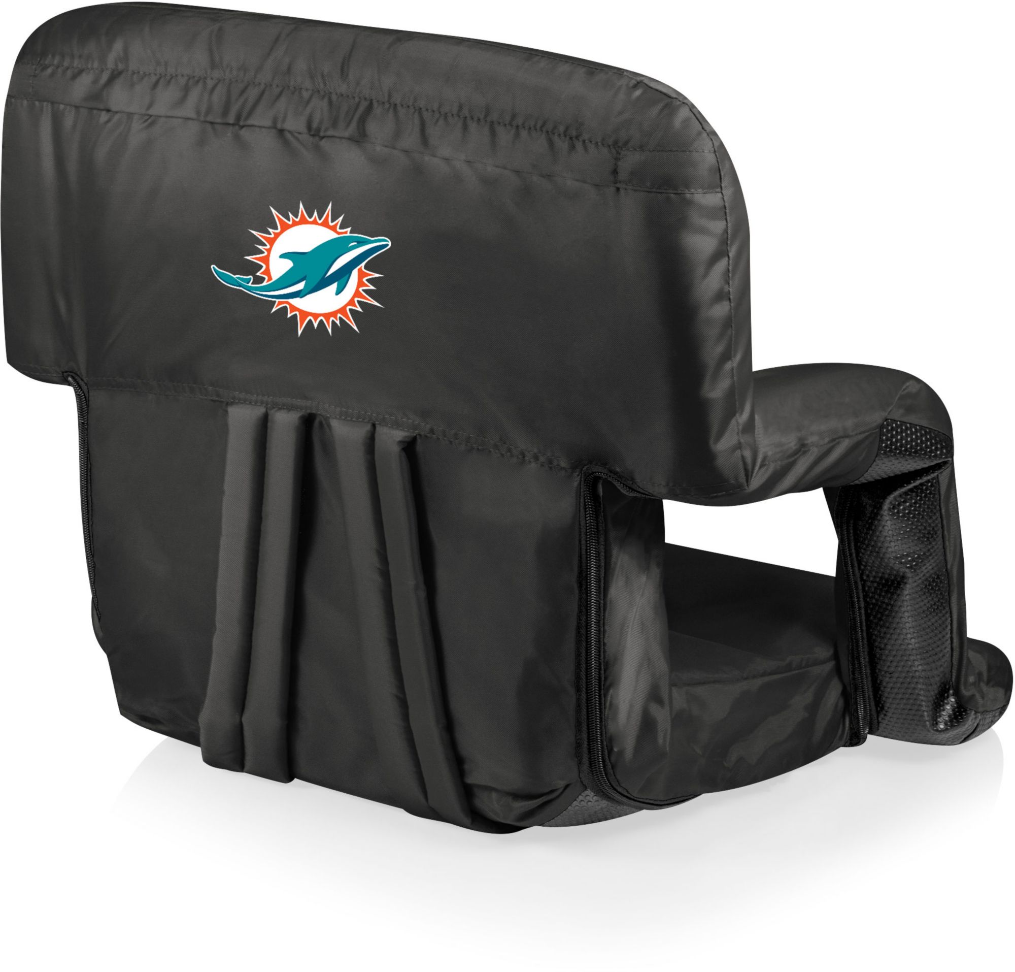 Picnic Time Miami Dolphins Black Reclining Stadium Seat product image